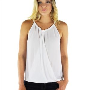 BCBGMaxAzria High Neck Blouse